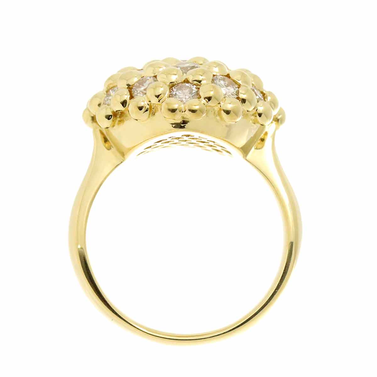 Diamond 1.16ct Ring 18K YG Yellow Gold 750 6-6.25(US)
