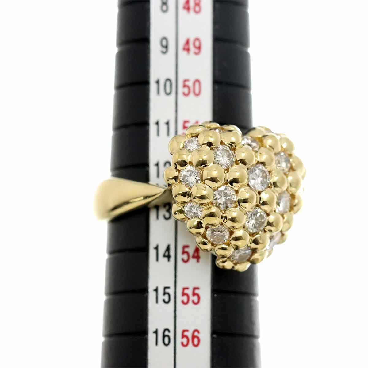 Diamond 1.16ct Ring 18K YG Yellow Gold 750 6-6.25(US)