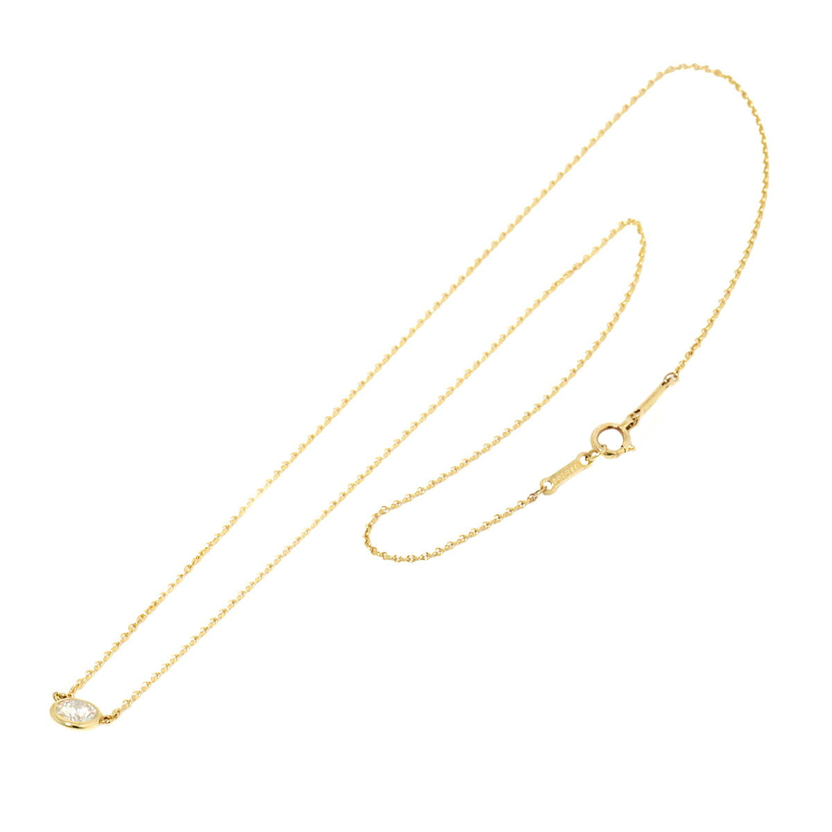 By The Yard Diamond Necklace 18K YG 750