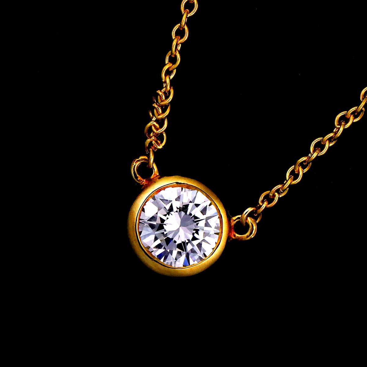 By The Yard Diamond Necklace 18K YG 750