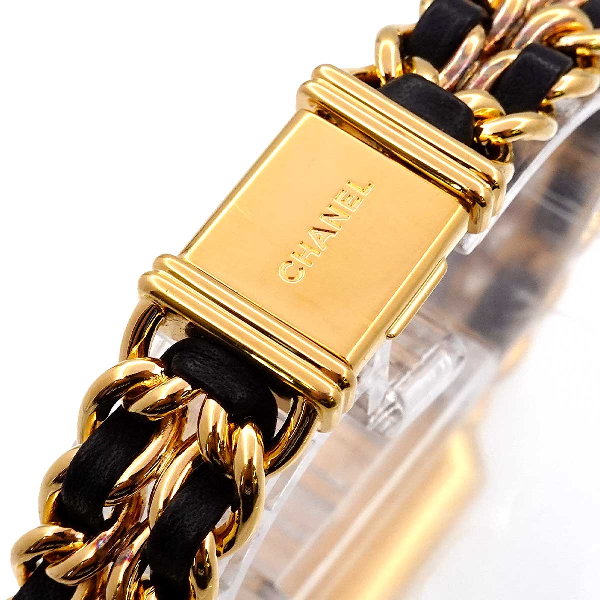 Premiere Size L H0001 Vintage Quartz Black Dial Ladies Watch