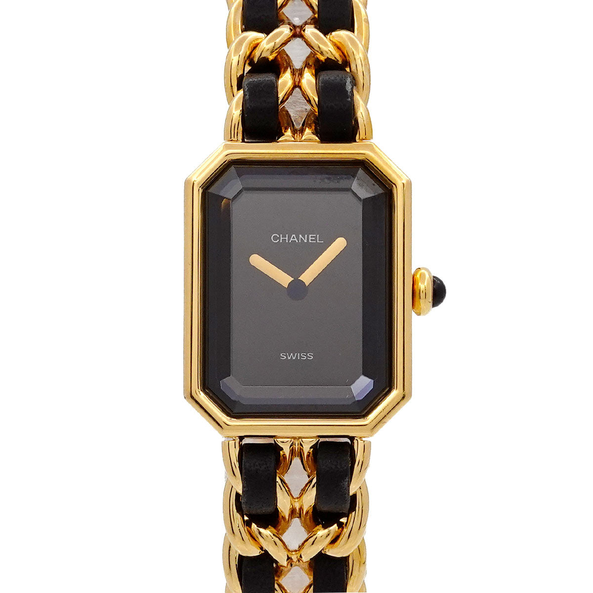 Premiere Size L H0001 Vintage Quartz Black Dial Ladies Watch