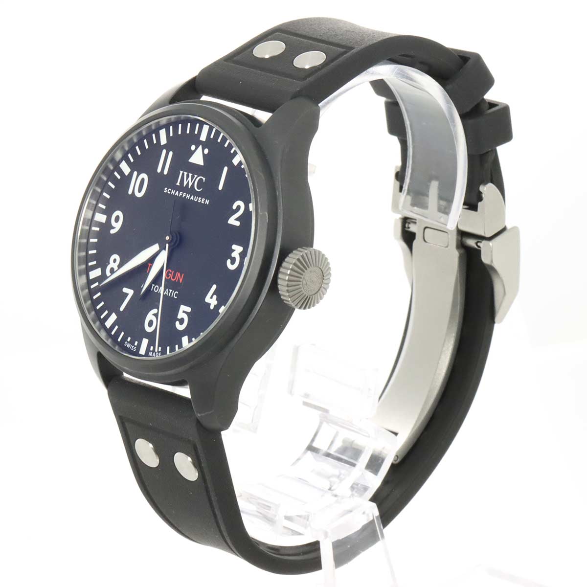 Big Pilot Watch Top Gun IW329801 Automatic Black Dial Mens Watch