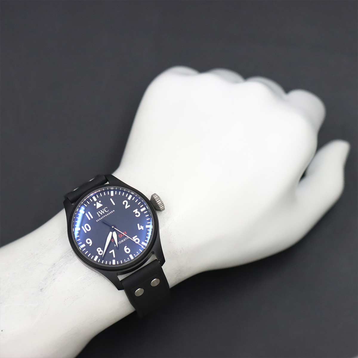 Big Pilot Watch Top Gun IW329801 Automatic Black Dial Mens Watch