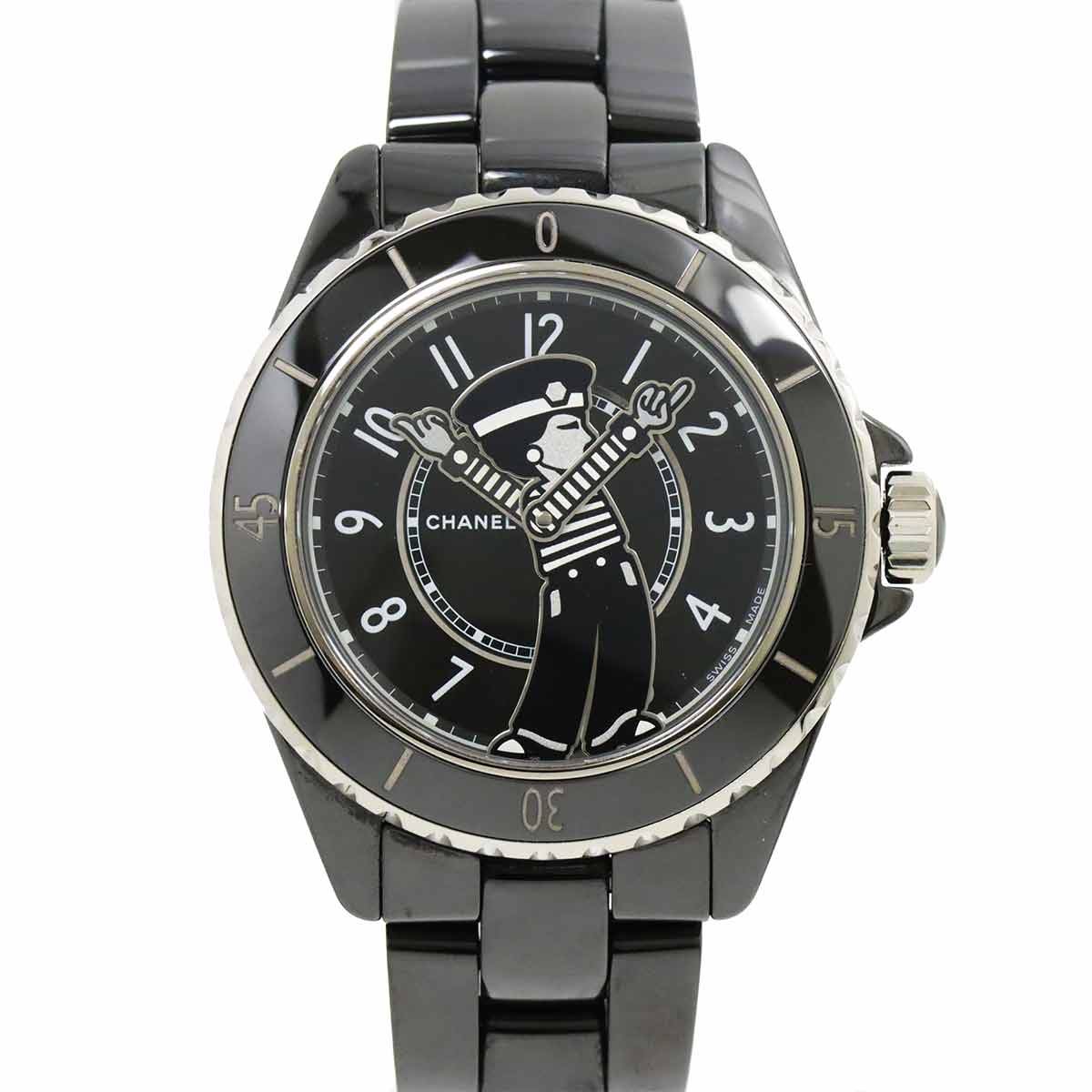 J12 Mademoiselle La pausa H7609 Automatic Black Dial Mens