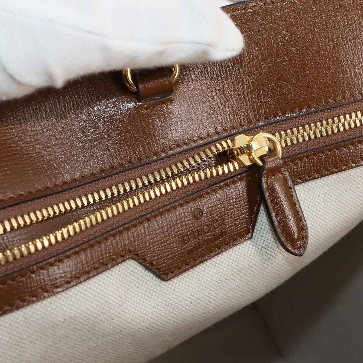 GUCCI Interlocking G 2way Tote Shoulder Bag GG Supreme canvas 674155