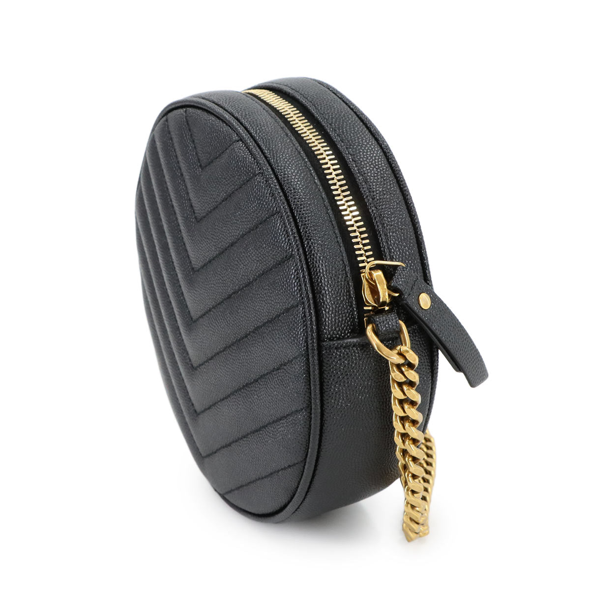 Vinyle Round Camera Shoulder Bag Leather 610436