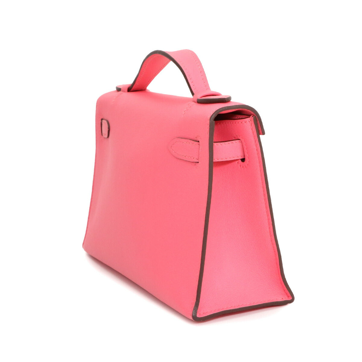 Pochette Kelly Hand Bag Swift Leather Rose Azalee Pink 90277572