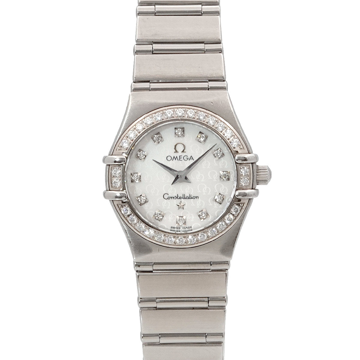 Constellation Mini 1460 75 Diamond Quartz White Shell Dial