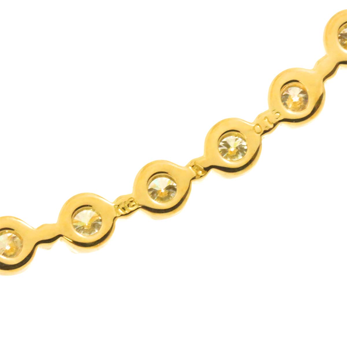 Vendome Aoyama Diamond 0.15ct Necklace 18K Yellow Gold 750