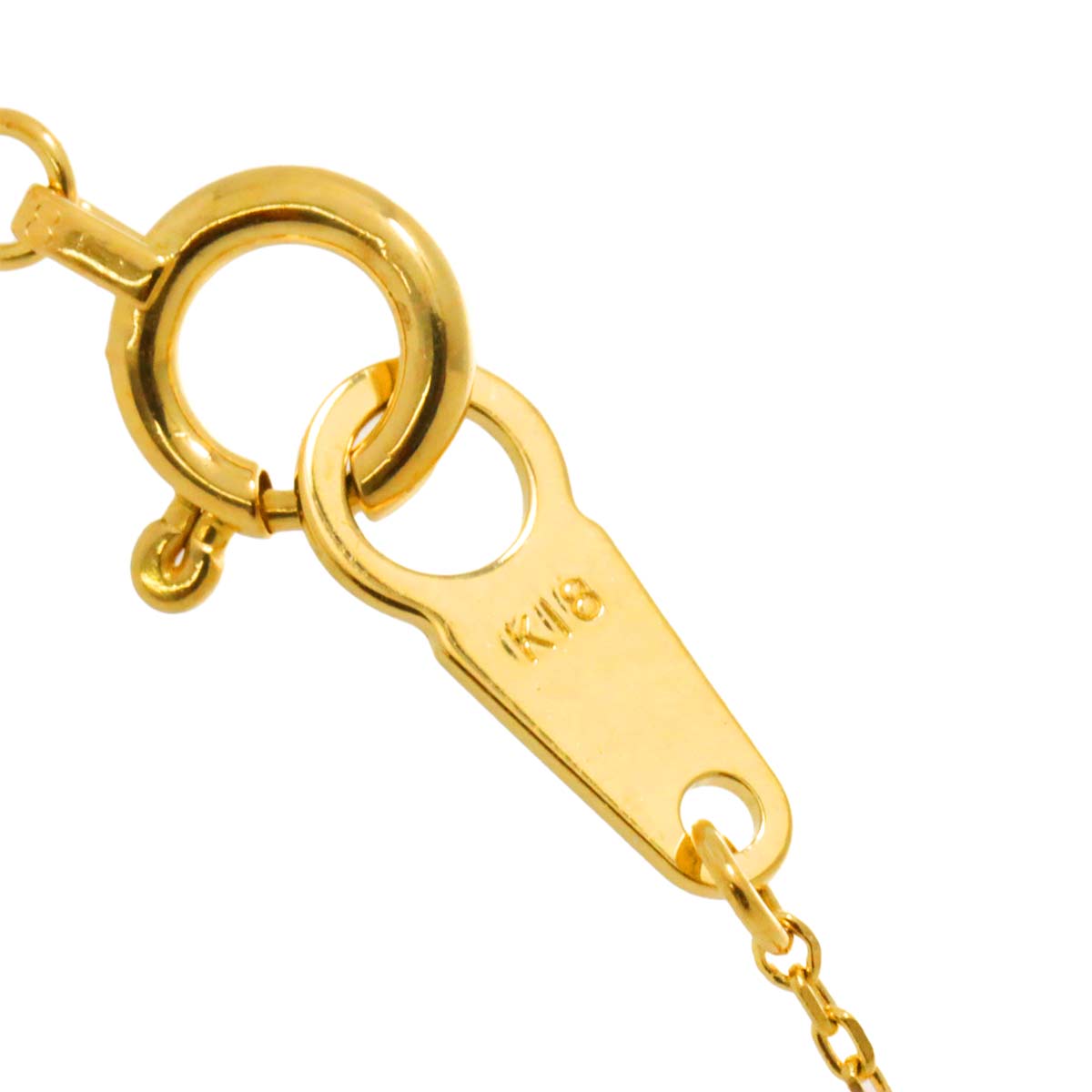 Vendome Aoyama Diamond 0.15ct Necklace 18K Yellow Gold 750