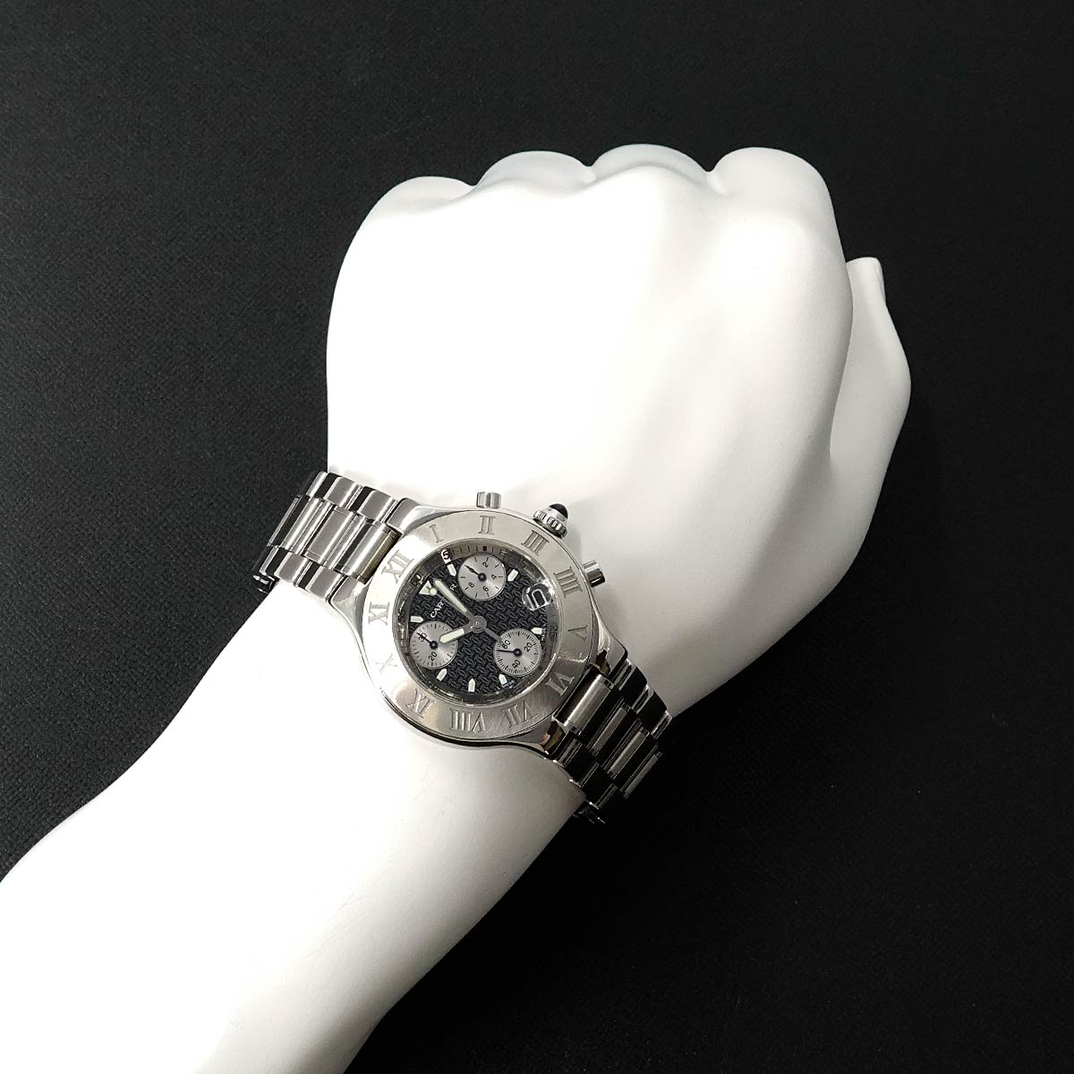 Must 21 Chronoscaph W10172T2 Chronograph Quartz Black Dial