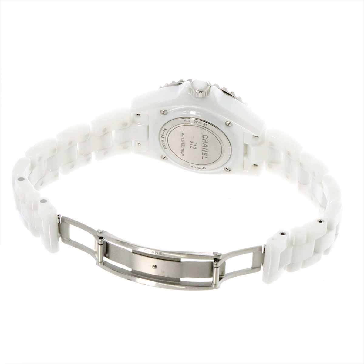 J12 Cosmic H7990 Ceramic Diamond Quartz White Dial Ladies