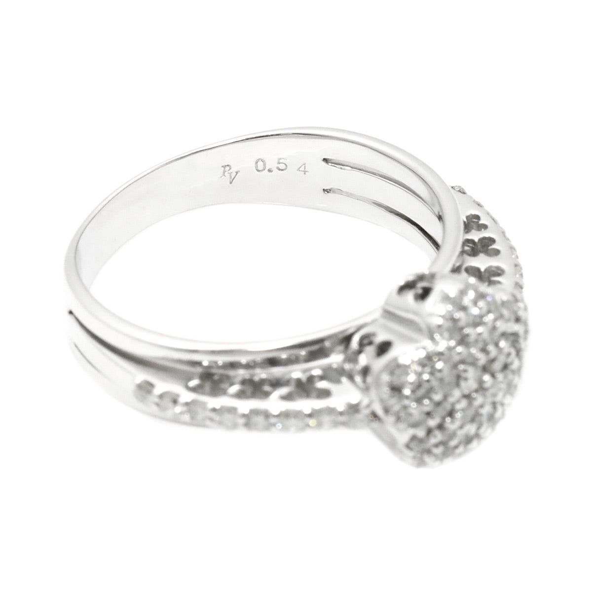Ponte Vecchio Diamond 0.54ct Ring 18K WG 750 Size6.25-6.5(US)