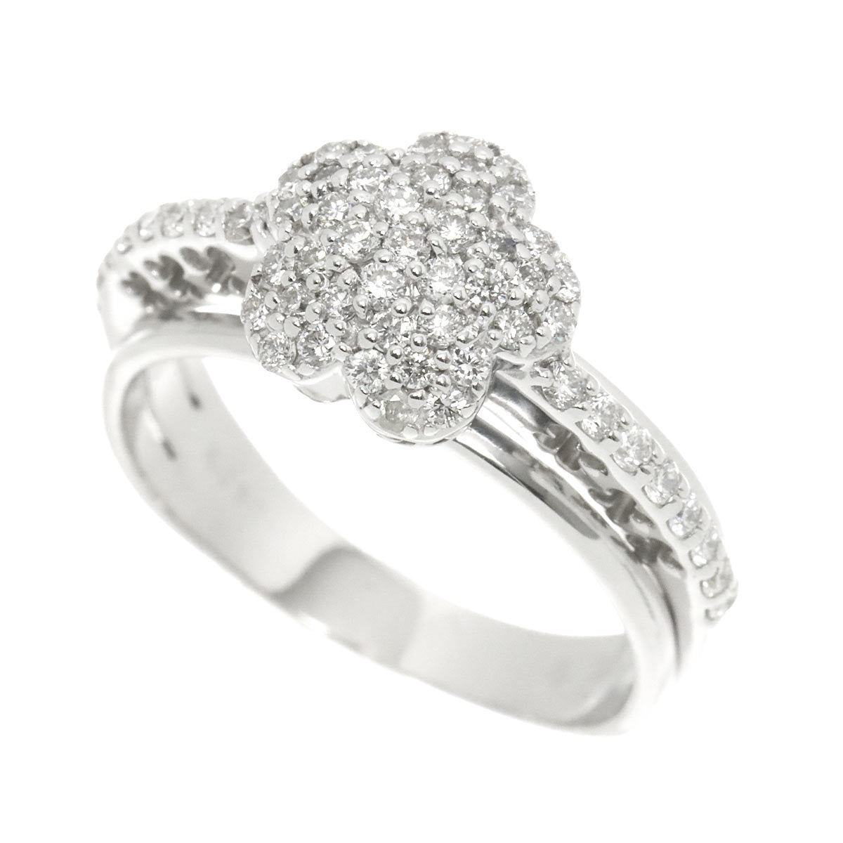 Ponte Vecchio Diamond 0.54ct Ring 18K WG 750 Size6.25-6.5(US)