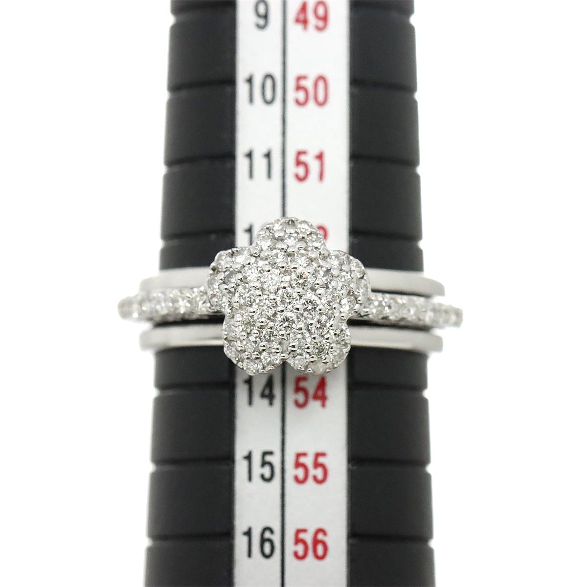 Ponte Vecchio Diamond 0.54ct Ring 18K WG 750 Size6.25-6.5(US)