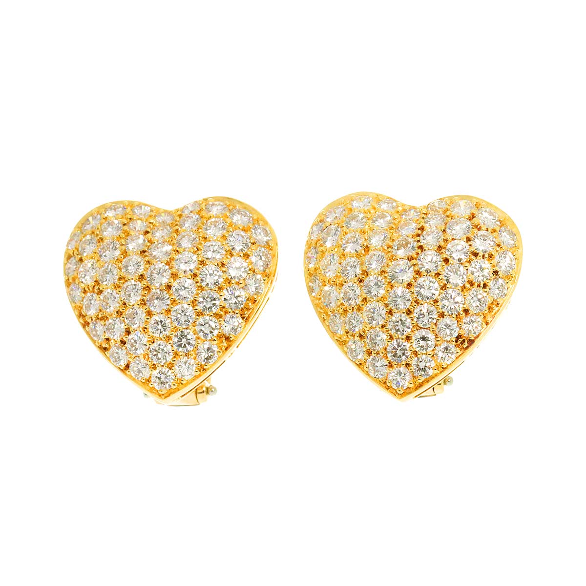 Diamond 2.70ct/2.70ct Earrings 18K K18 YG 750