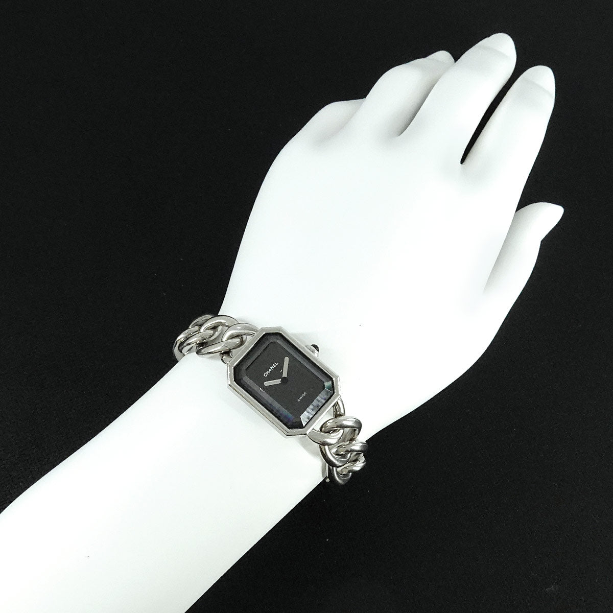 Premiere L Size H0452 Quartz Black Dial Ladies Watch