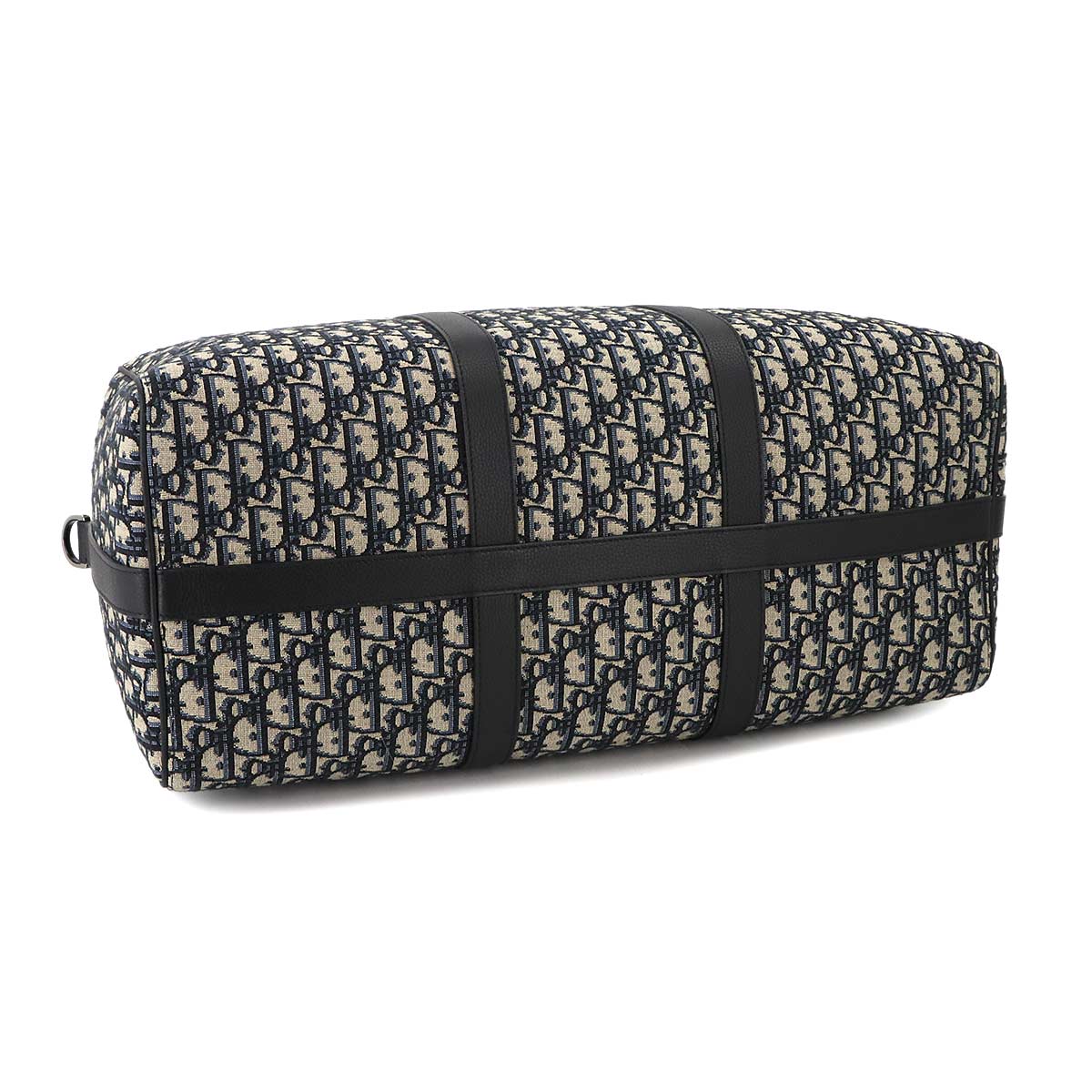 Oblique Lingot 50 Boston Shoulder Bag Canvas Leather