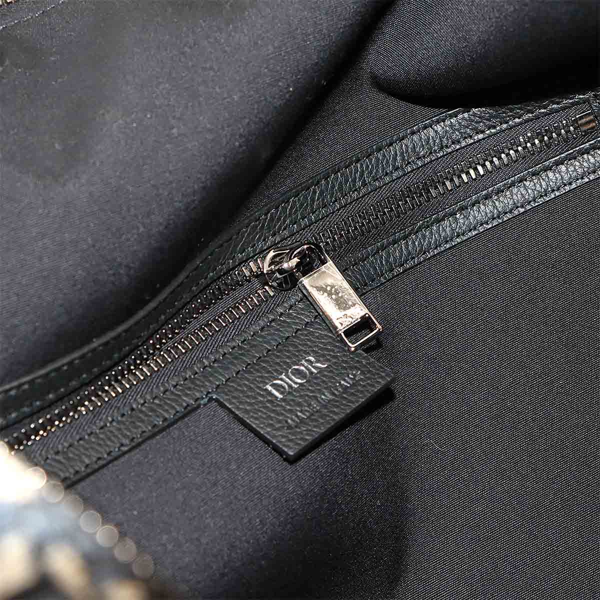 Oblique Lingot 50 Boston Shoulder Bag Canvas Leather