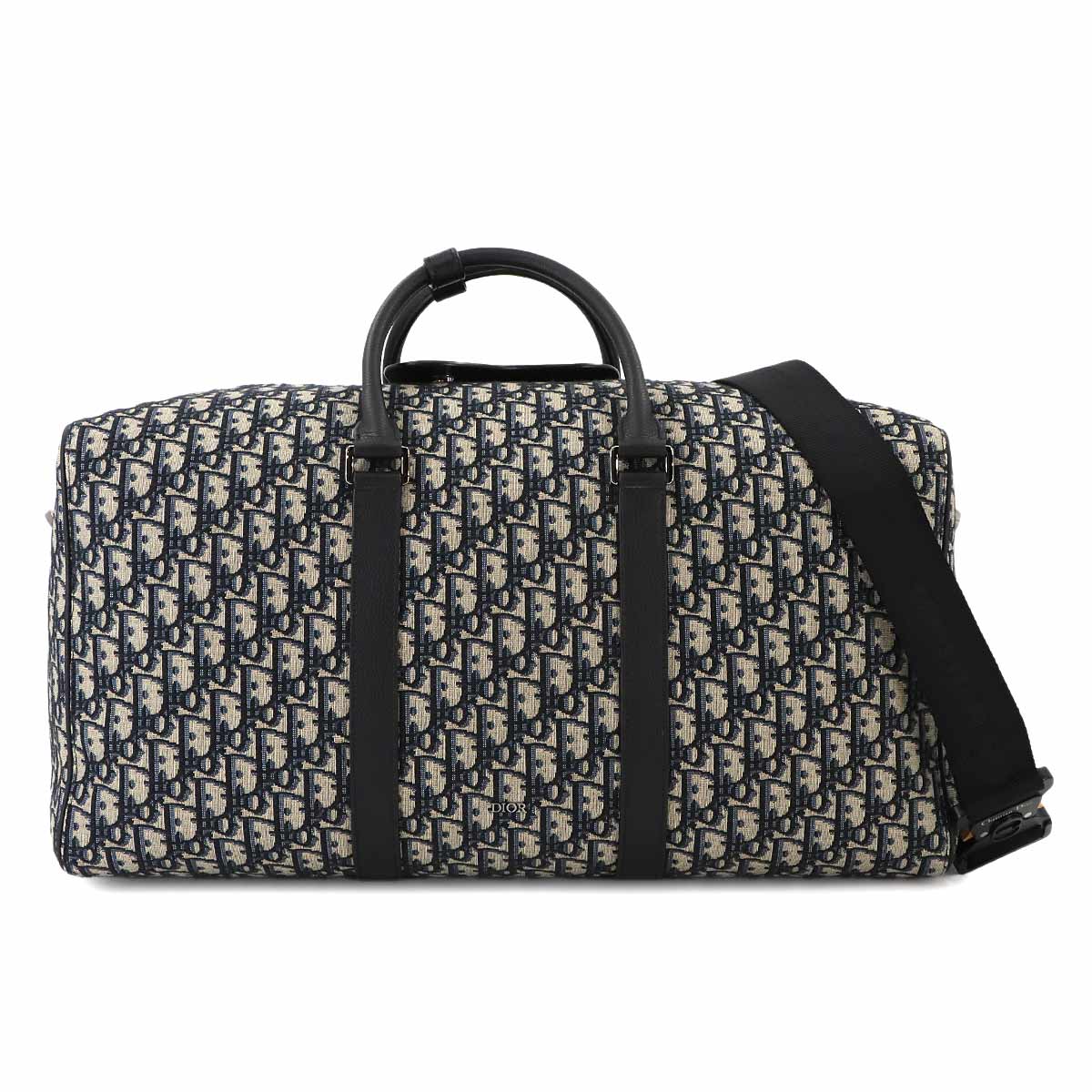 Oblique Lingot 50 Boston Shoulder Bag Canvas Leather