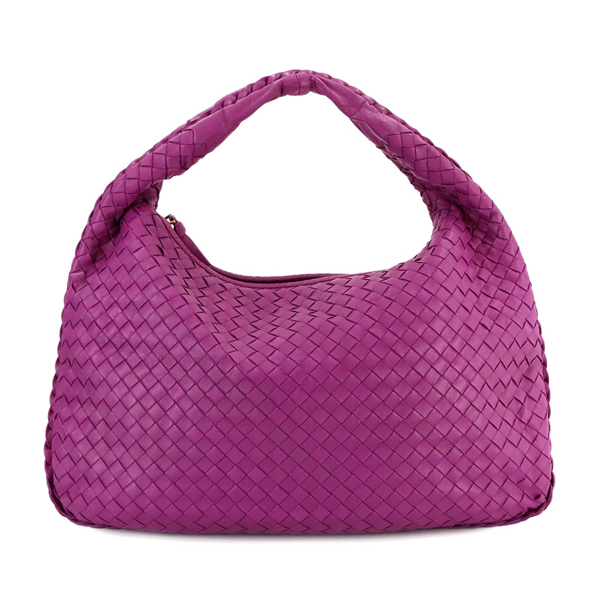 Intrecciato Shoulder Bag Leather Purple 115653