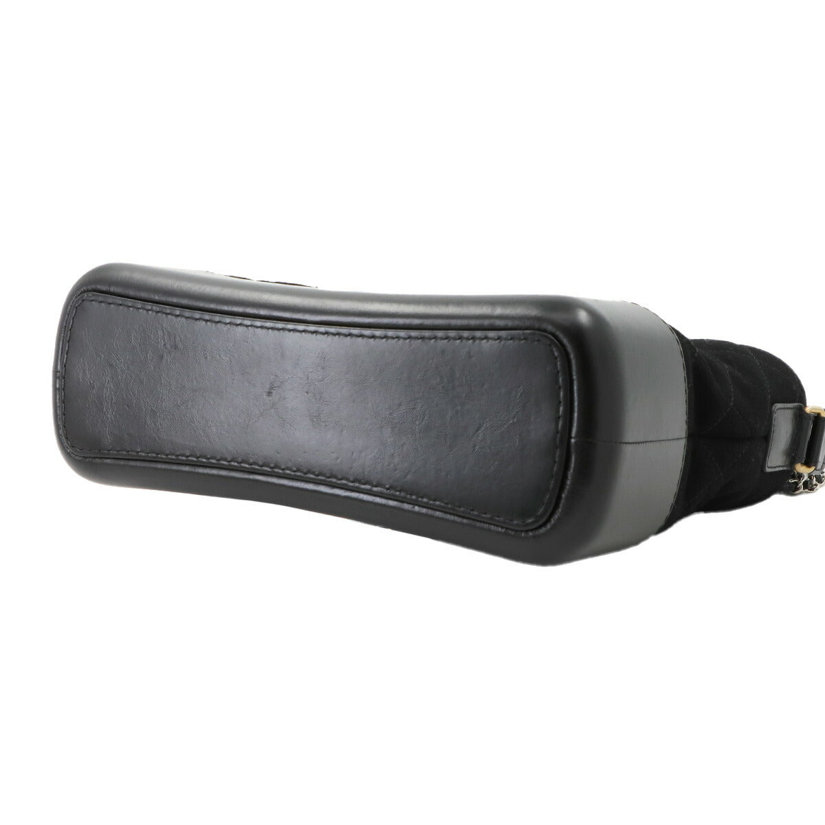 Gabrielle de Chanel Large Hobo Bag Shoulder Wool Leather Black