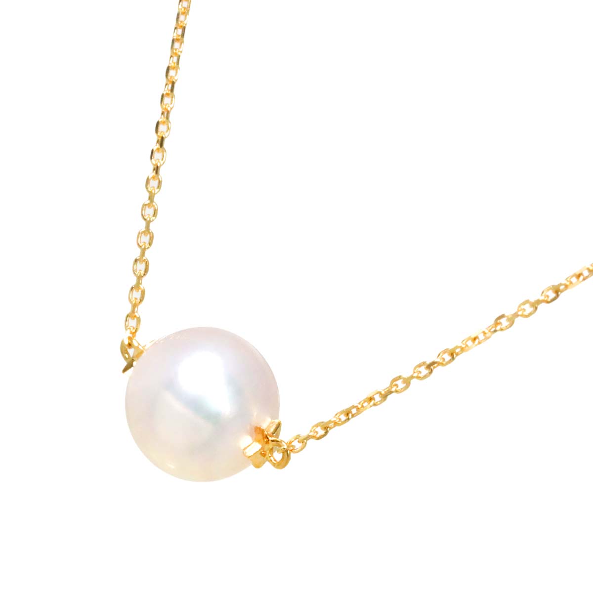 Akoya Pearl 7.8mm Necklace 18K YG 750