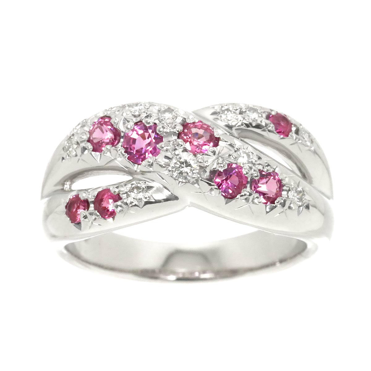 TASAKI Sapphire Diamond 0.13ct Ring Platinum size5.5-5.75(US)