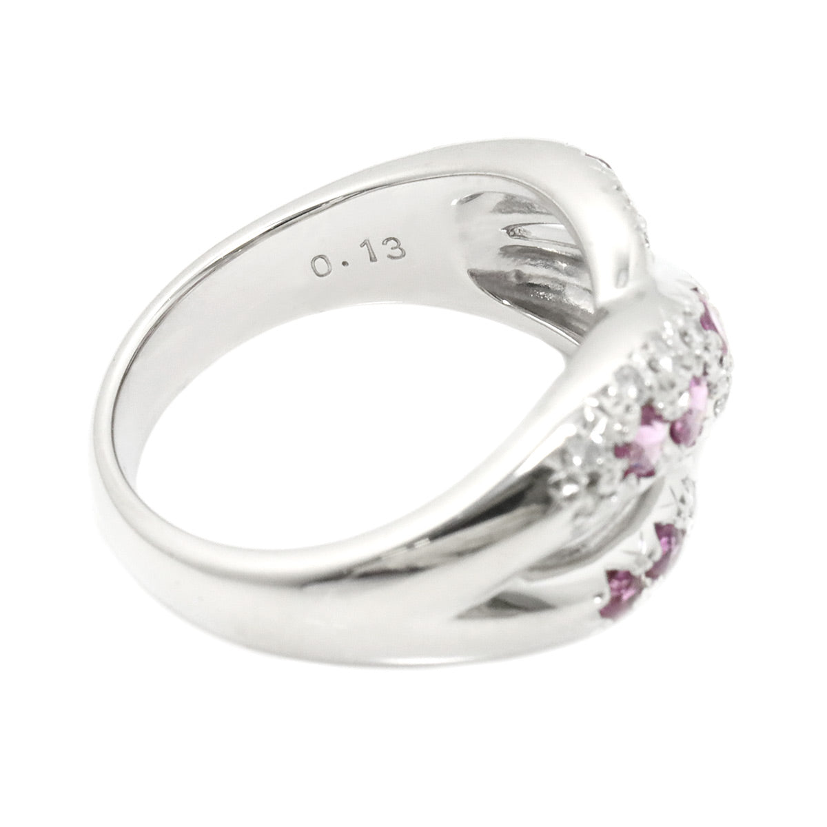 TASAKI Sapphire Diamond 0.13ct Ring Platinum size5.5-5.75(US)