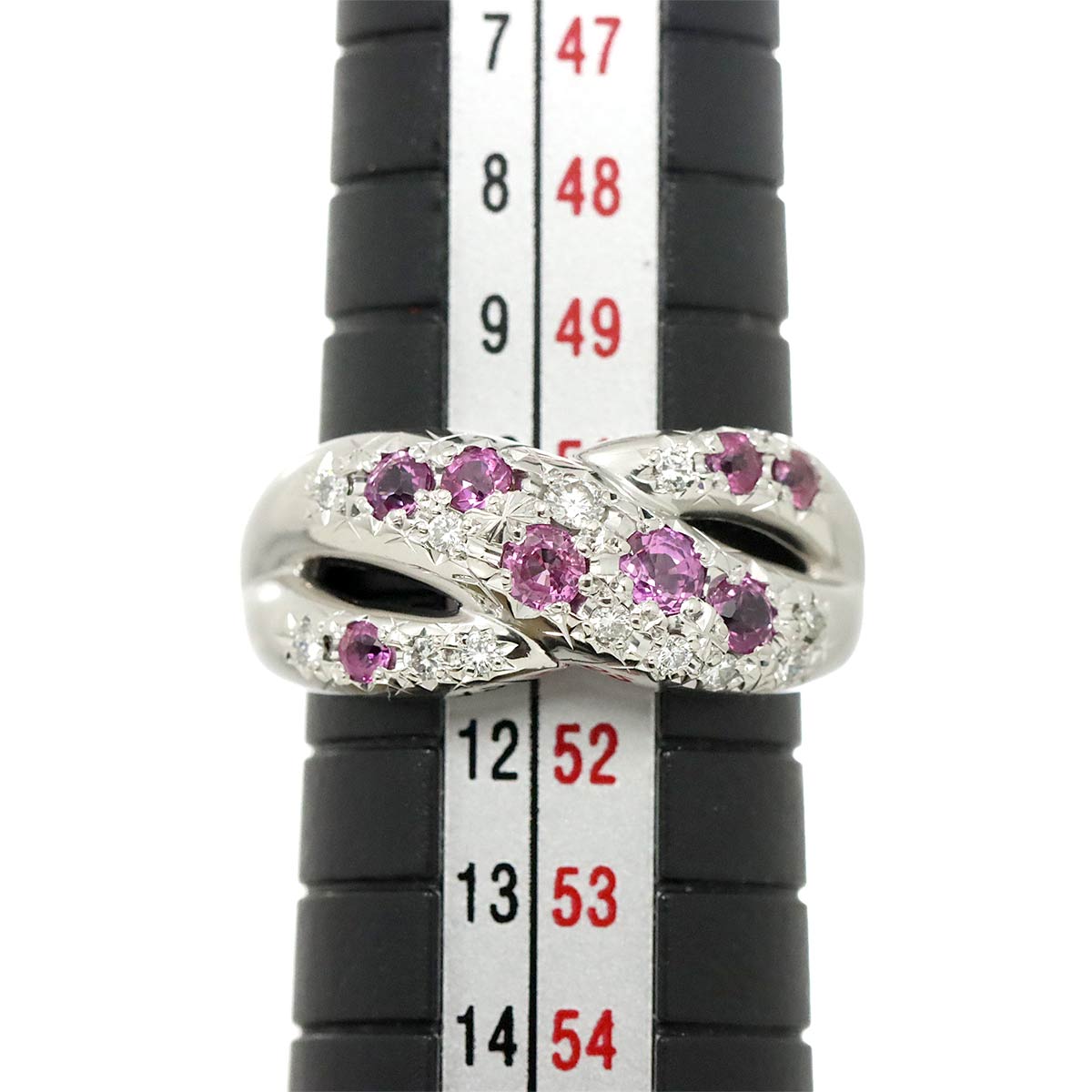 TASAKI Sapphire Diamond 0.13ct Ring Platinum size5.5-5.75(US)