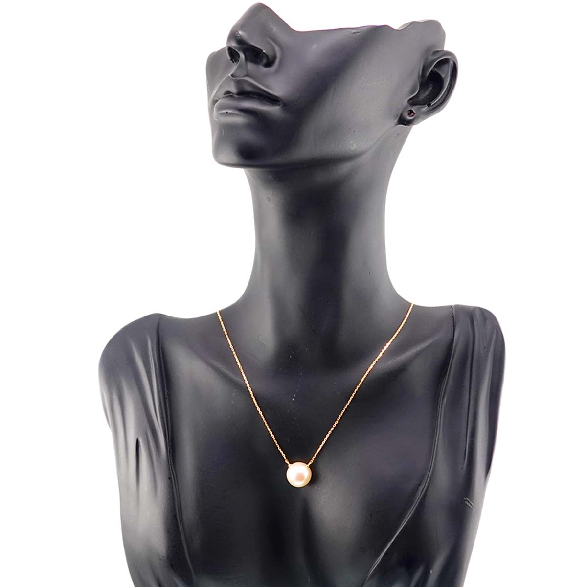 M/G Mabe Pearl 11.0mm Necklace 18K YG 750