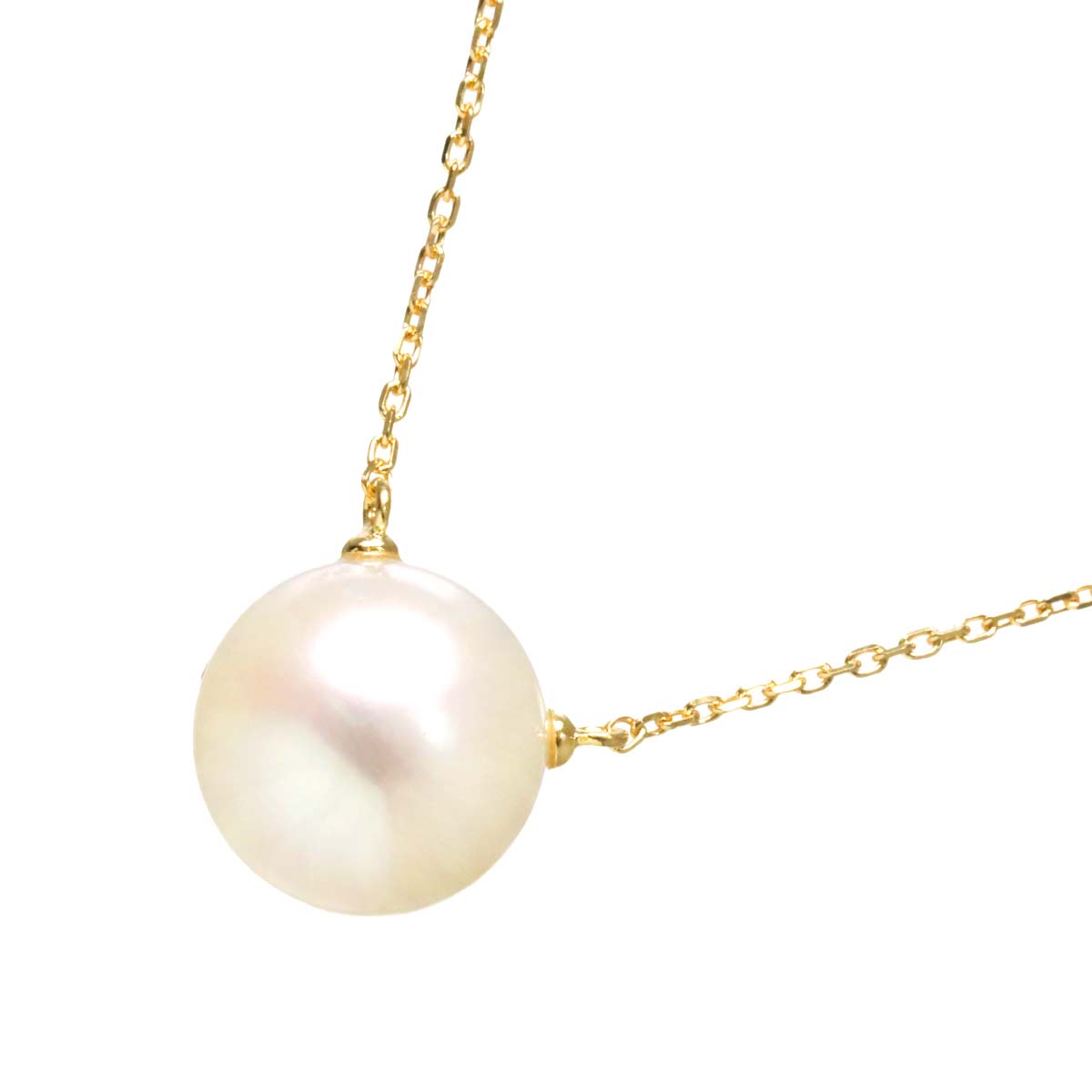 M/G Mabe Pearl 11.0mm Necklace 18K YG 750