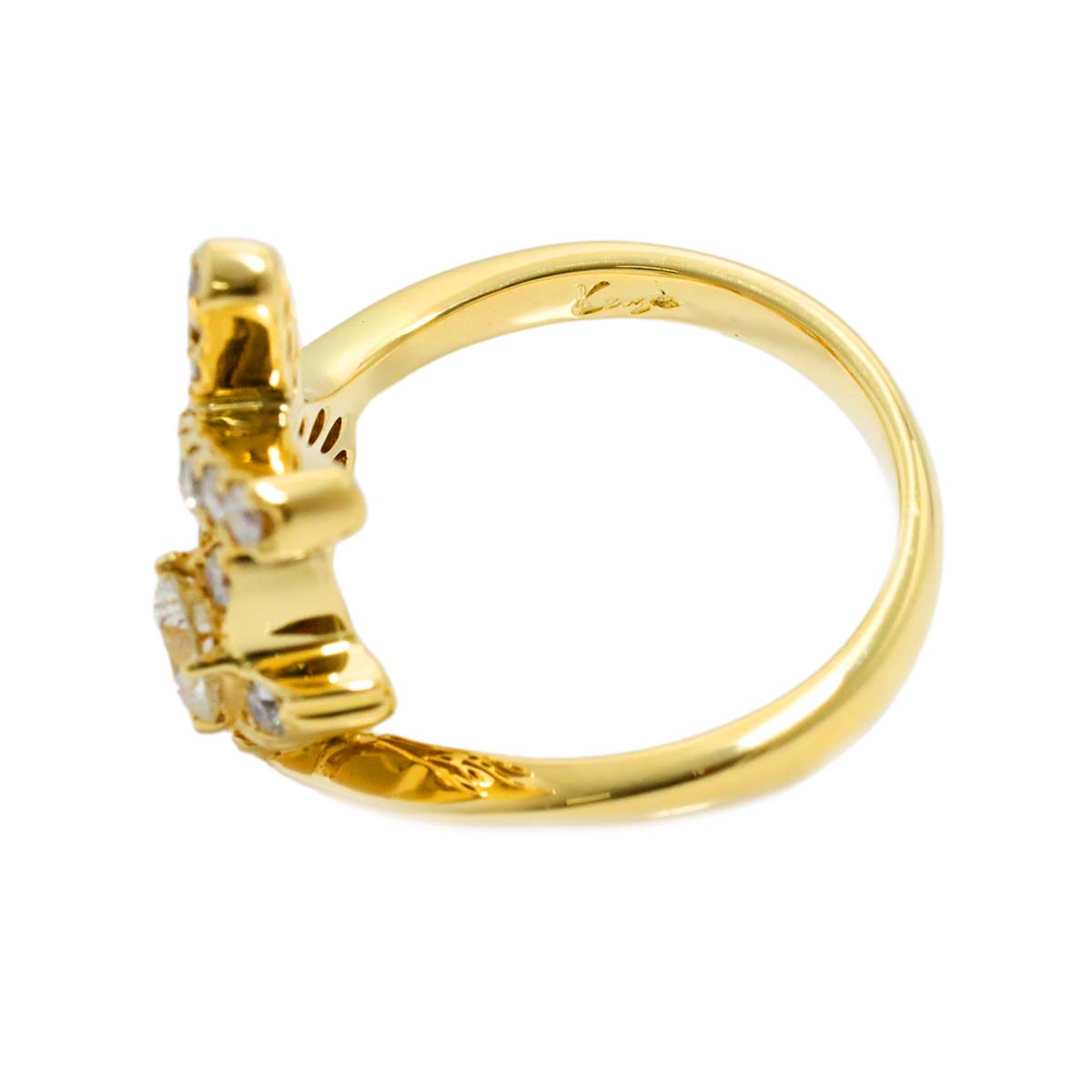 KENZO Diamond 1.00ct Ring 18K YG Yellow Gold 750 size6.5-6.75(US)