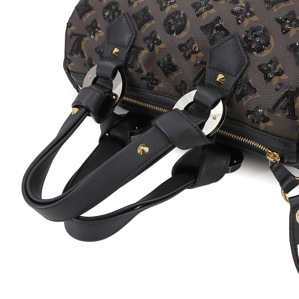 Monogram Eclipse Speedy 30 Hand Bag Brown Black M40243