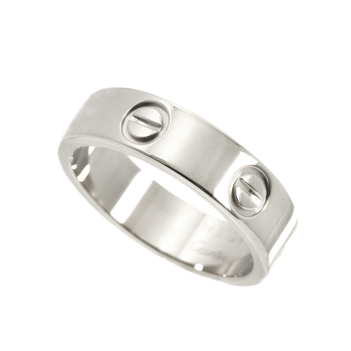 Cartier Love Ring 18K White Gold 750 size55 6.75-(US)