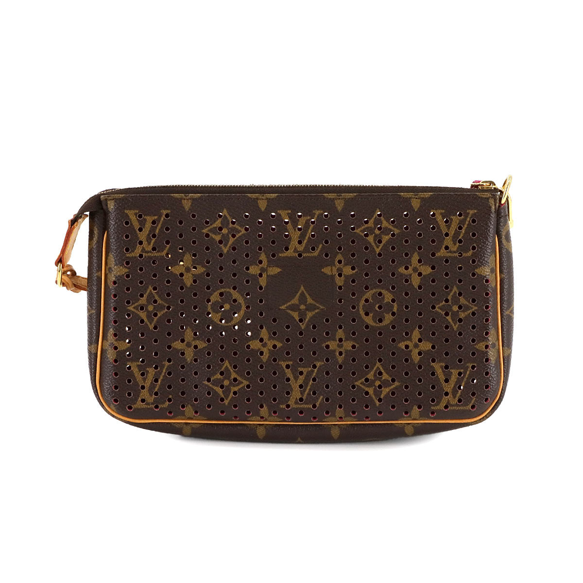 LOUIS VUITTON Monogram Perfo Pochette Accessoire Hand Bag M95183