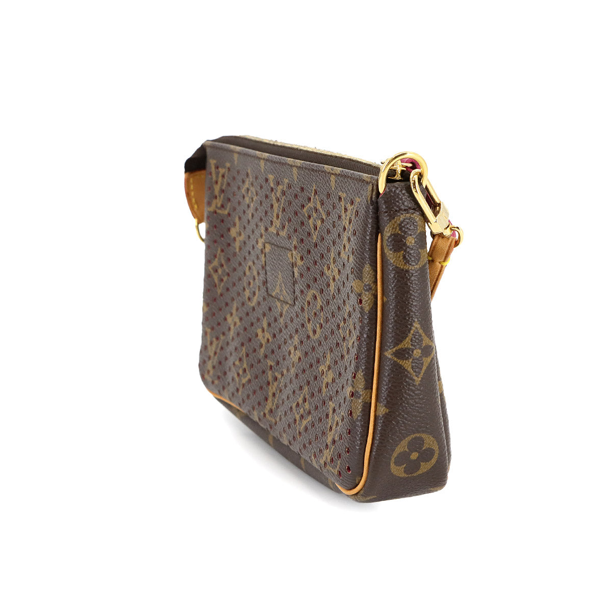 LOUIS VUITTON Monogram Perfo Pochette Accessoire Hand Bag M95183