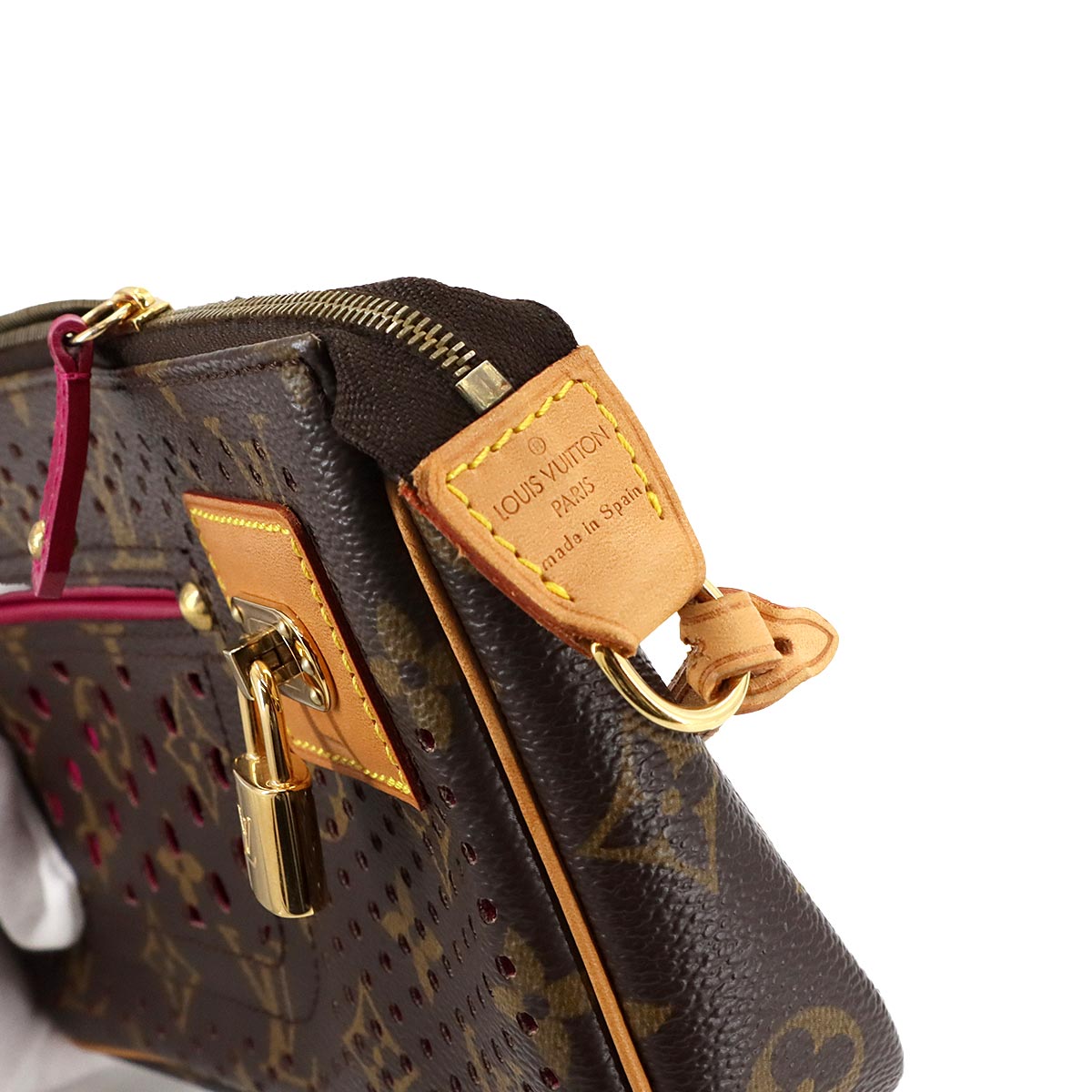 LOUIS VUITTON Monogram Perfo Pochette Accessoire Hand Bag M95183