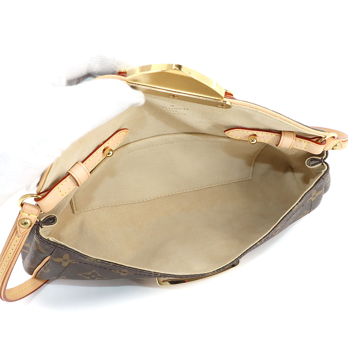 Monogram Pochette Beverly Shoulder Bag Brown M40122 Purse