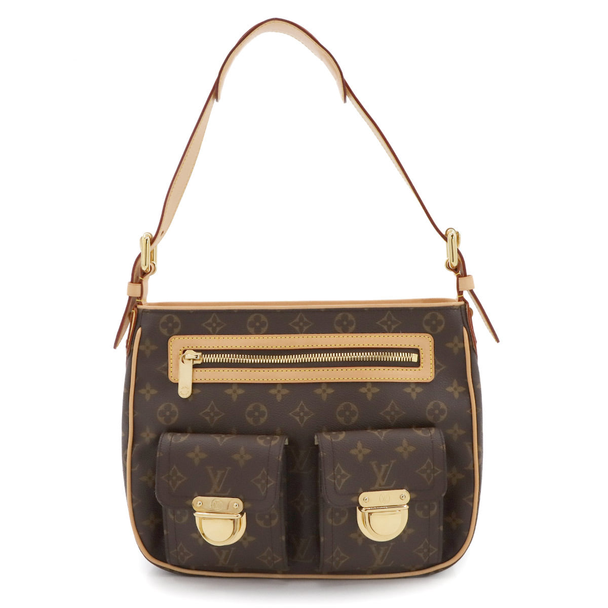LOUIS VUITTON Monogram Hudson GM Shoulder Bag Brown M40045 purse