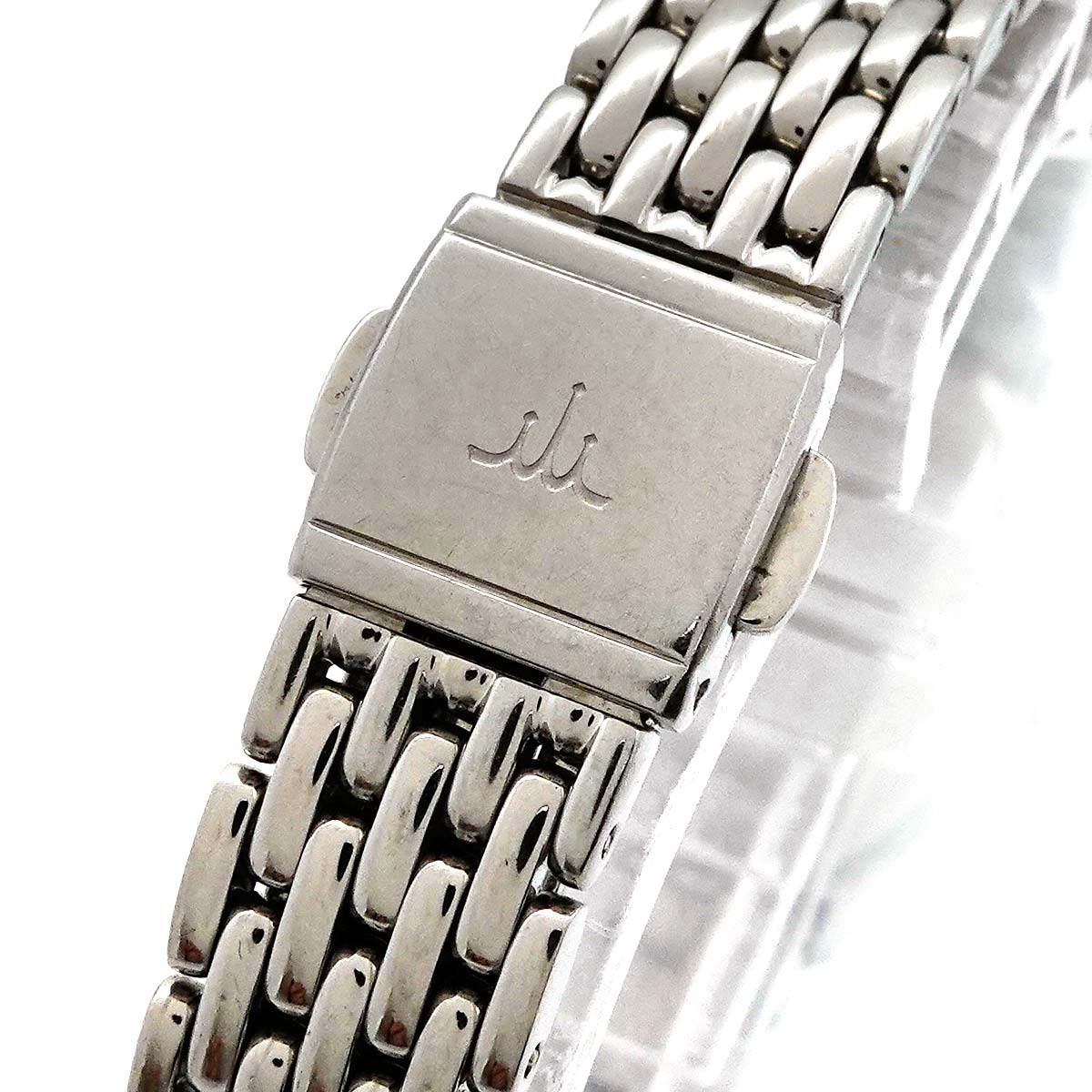 SEIKO CREDOR SIGNO 1E70-0BD0 12P Diamond Quartz Silver Dial Ladies