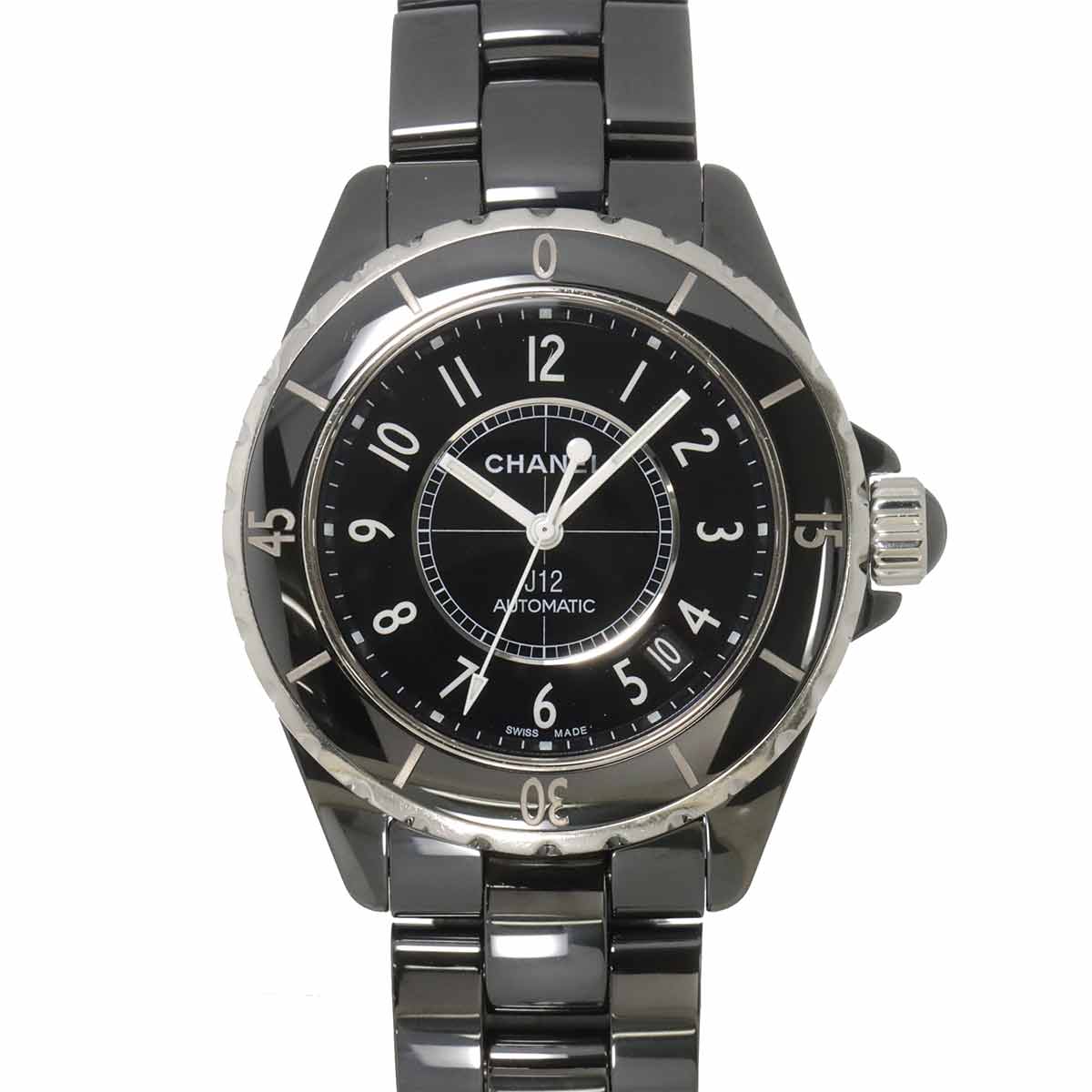 J12 38mm H0685 Ceramic Date Automatic Black Dial Mens Watch