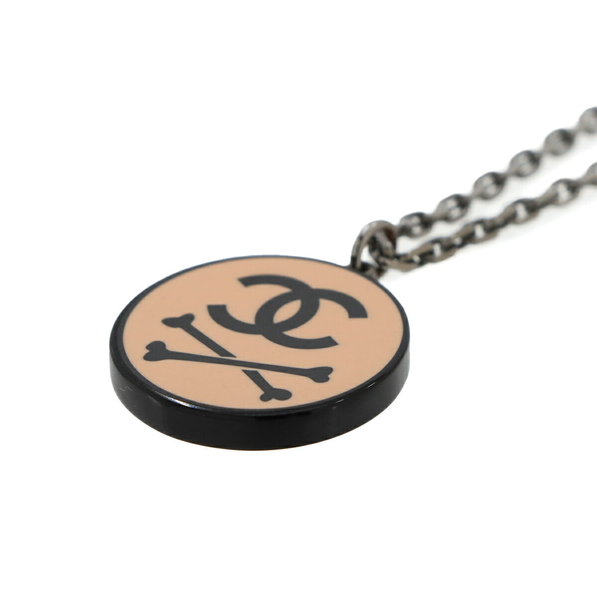 Coco Logos Bone Necklace Black Pink 03P Accessory