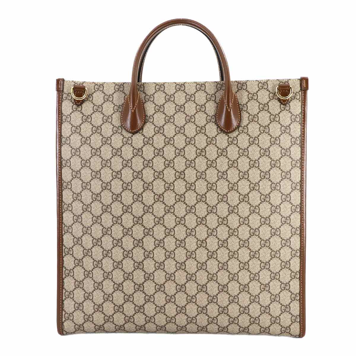 GUCCI Interlocking G 2way Tote Shoulder Bag GG Supreme canvas 674155