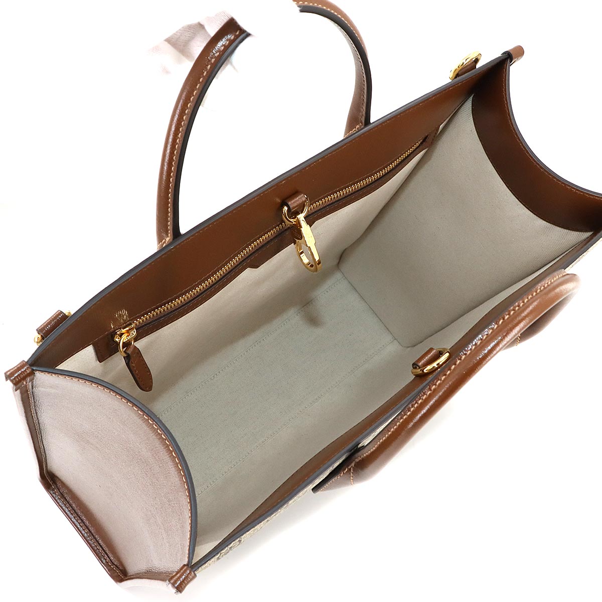 GUCCI Interlocking G 2way Tote Shoulder Bag GG Supreme canvas 674155