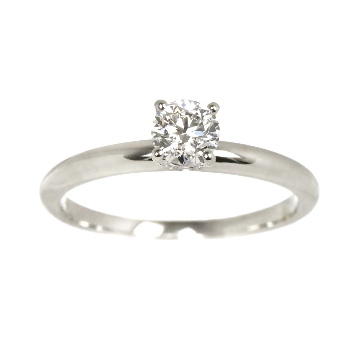 Diamond 0.30ct H/VS2/VG Ring Pt Platinum Size:4(US)