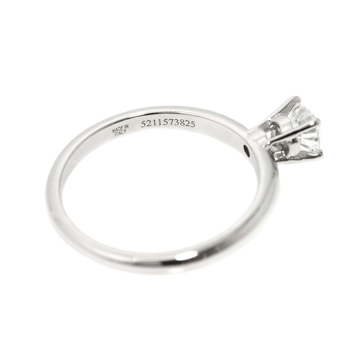 Diamond 0.30ct H/VS2/VG Ring Pt Platinum Size:4(US)