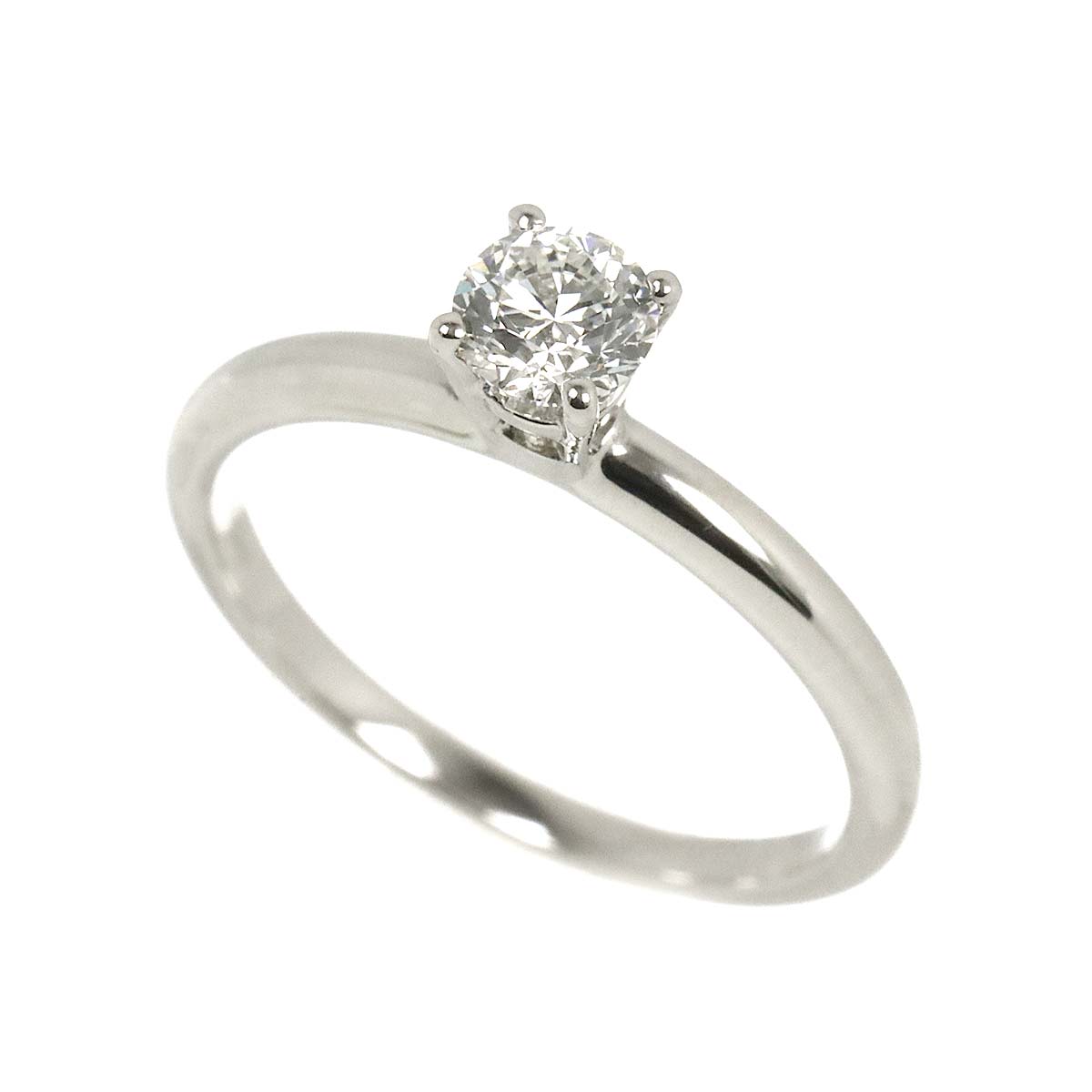 Diamond 0.30ct H/VS2/VG Ring Pt Platinum Size:4(US)