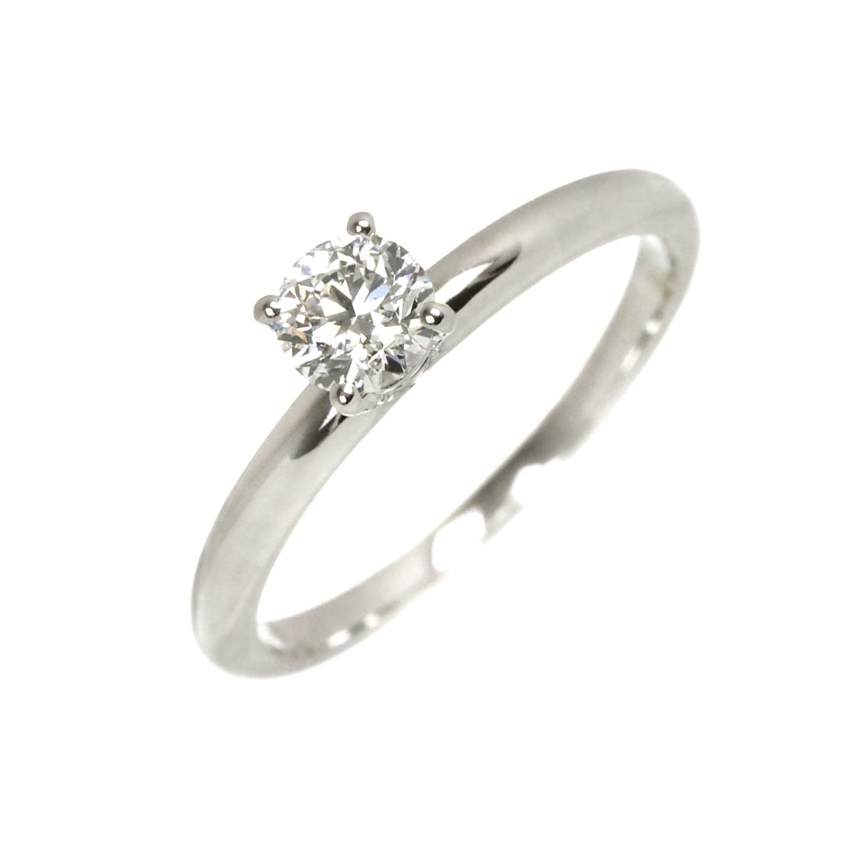 Diamond 0.30ct H/VS2/VG Ring Pt Platinum Size:4(US)